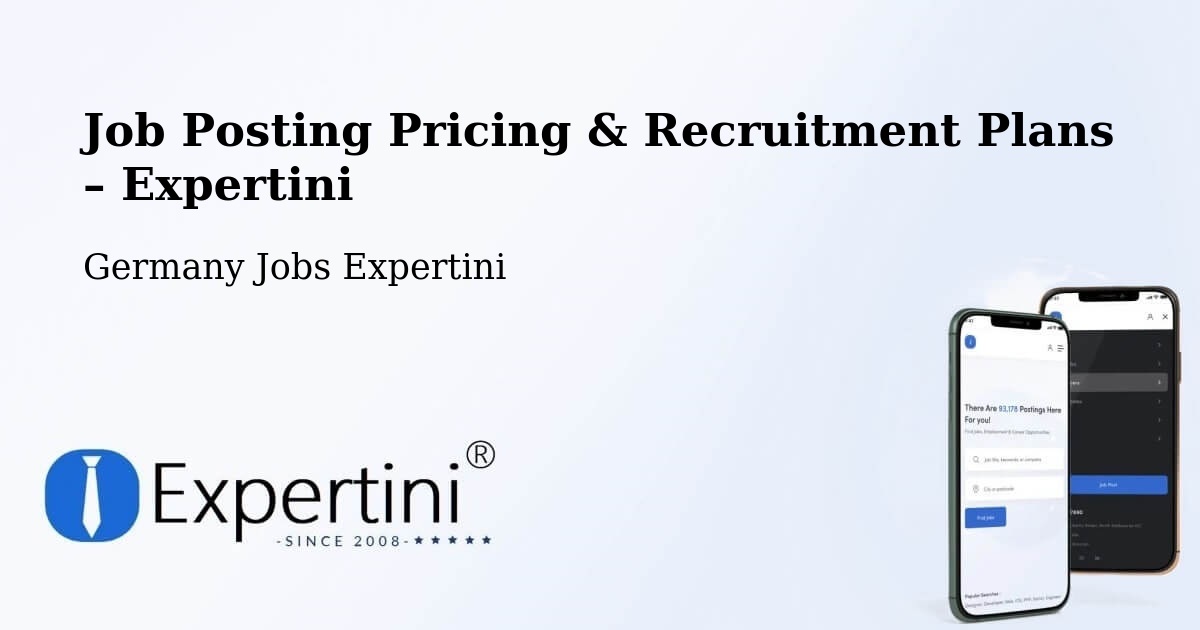 Job Posting Pricing & Recruitment Plans – Bernau - Bernau, Germany Jobs Expertini