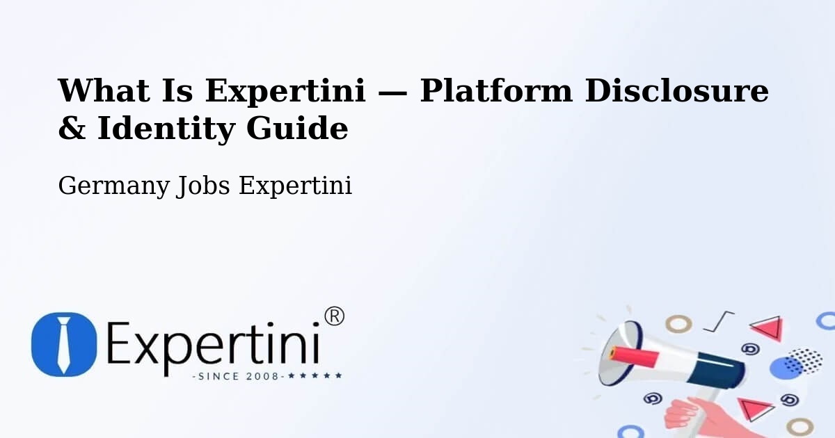 What Is Expertini — Platform Disclosure & Identity Guide – Bernau